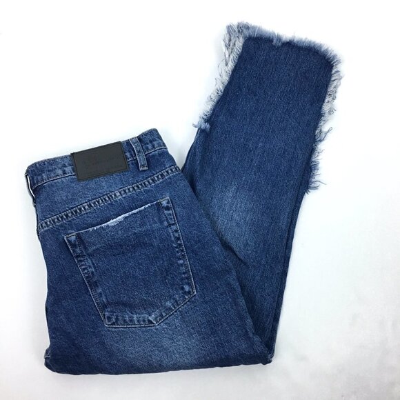 One Teaspoon Jeans Women's Baggies Relaxed Leg Low Waist 29P Ankle - Picture 7 of 10